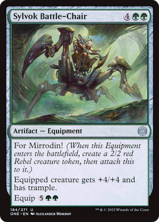 Sylvok Battle-Chair (ONE-184) [Phyrexia: All Will Be One] MTG Single Wizards of the Coast