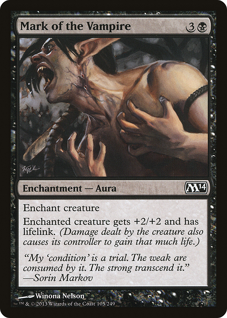 Mark of the Vampire (M14-105) [Magic 2014] MTG Single Wizards of the Coast