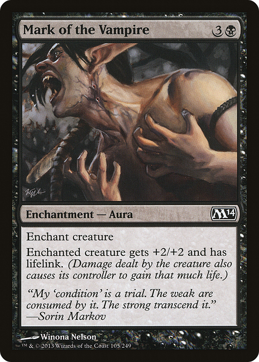 Mark of the Vampire (M14-105) [Magic 2014] Foil MTG Single Wizards of the Coast