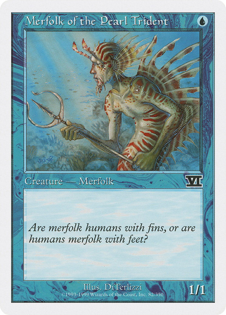 Merfolk of the Pearl Trident (6ED-082) [Classic Sixth Edition] MTG Single Wizards of the Coast
