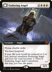 Enduring Angel (MID-327) [Innistrad: Midnight Hunt] (Extended Art) Foil MTG Single Wizards of the Coast