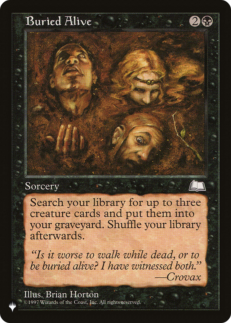 Buried Alive (LIST-) [Mystery Booster] The List MTG Single Wizards of the Coast