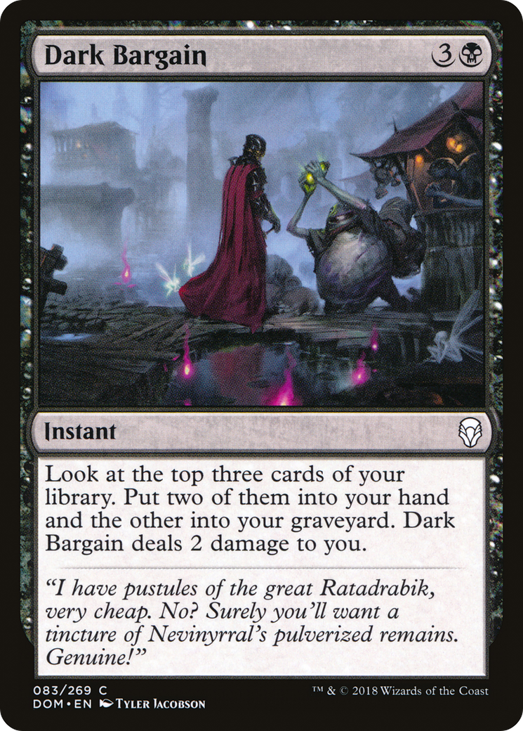 Dark Bargain (DOM-083) [Dominaria] MTG Single Wizards of the Coast