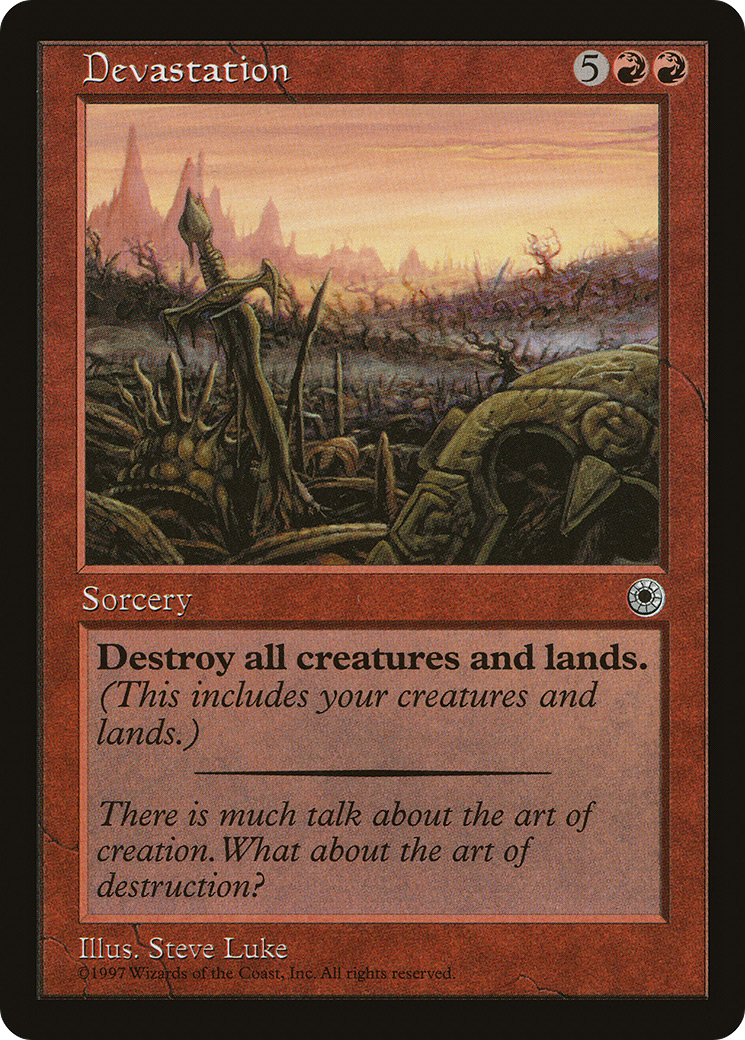 Devastation (POR-) [Misc] Portal MTG Single Wizards of the Coast