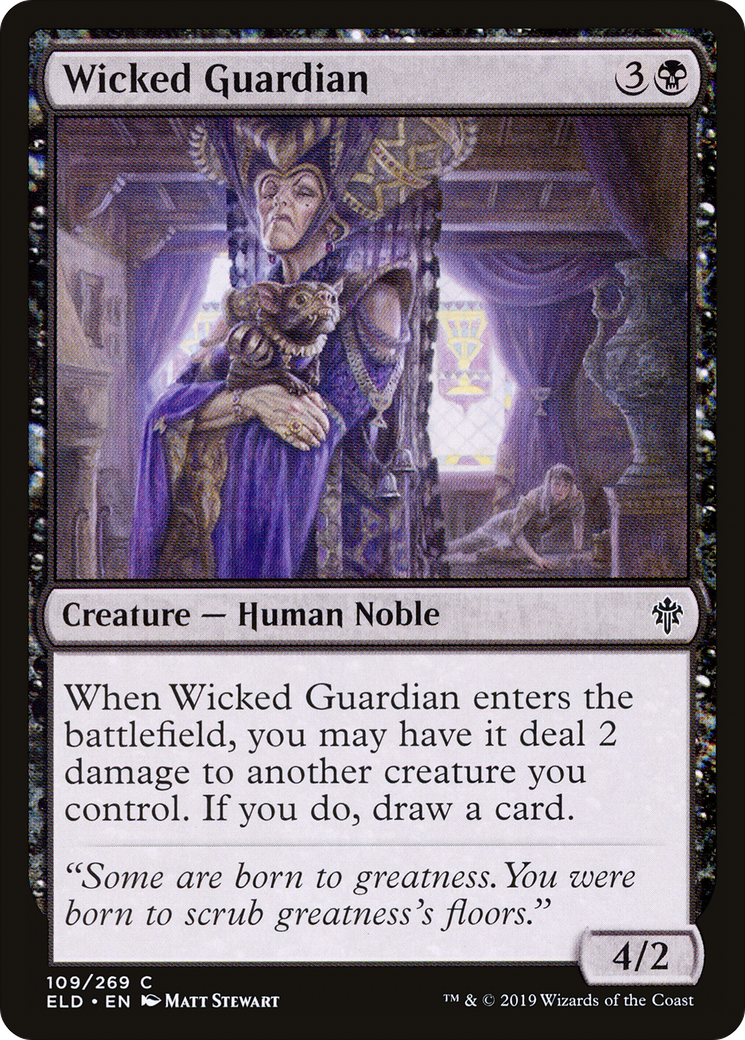 Wicked Guardian (ELD-109) [Throne of Eldraine] Foil MTG Single Wizards of the Coast