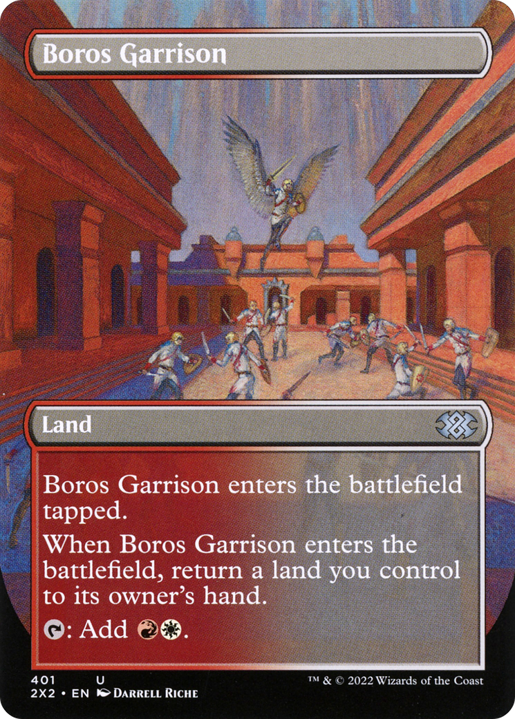Boros Garrison (2X2-401) [Double Masters 2022] (Borderless) Foil MTG Single Wizards of the Coast