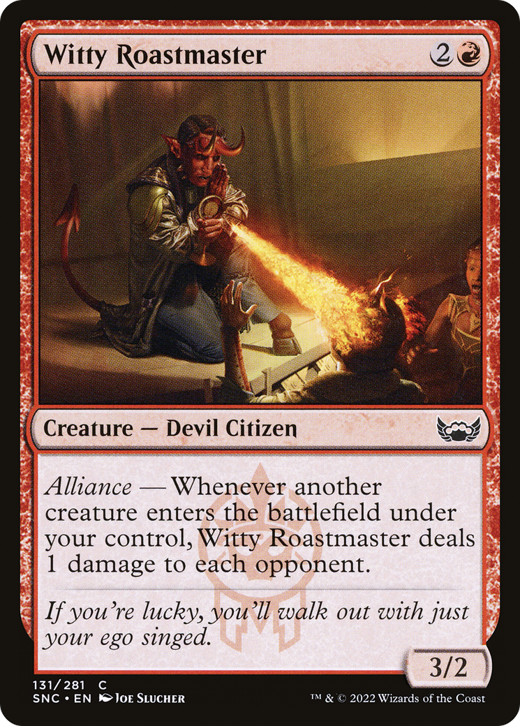 Witty Roastmaster (SNC-131) [Streets of New Capenna] Foil MTG Single Wizards of the Coast