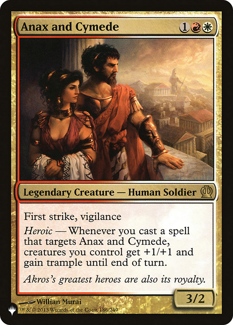 Anax and Cymede (LIST-186/249) [Mystery Booster] The List MTG Single Wizards of the Coast