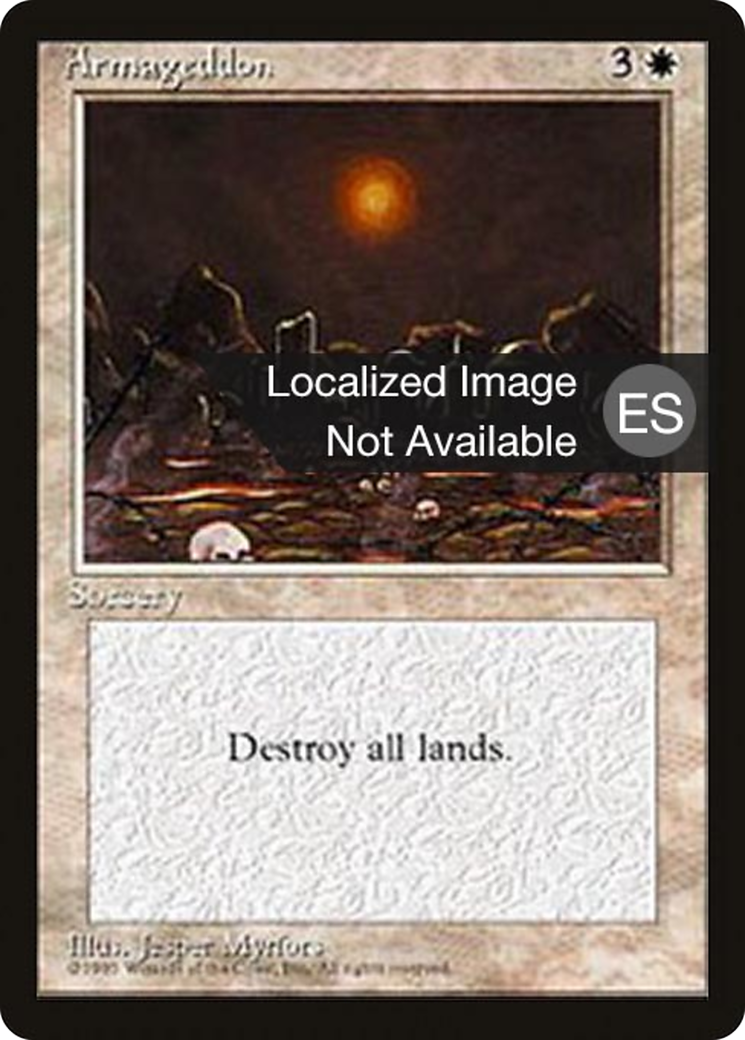 Armageddon (4BB-255) [Fourth Edition Foreign Black Border] MTG Single Wizards of the Coast