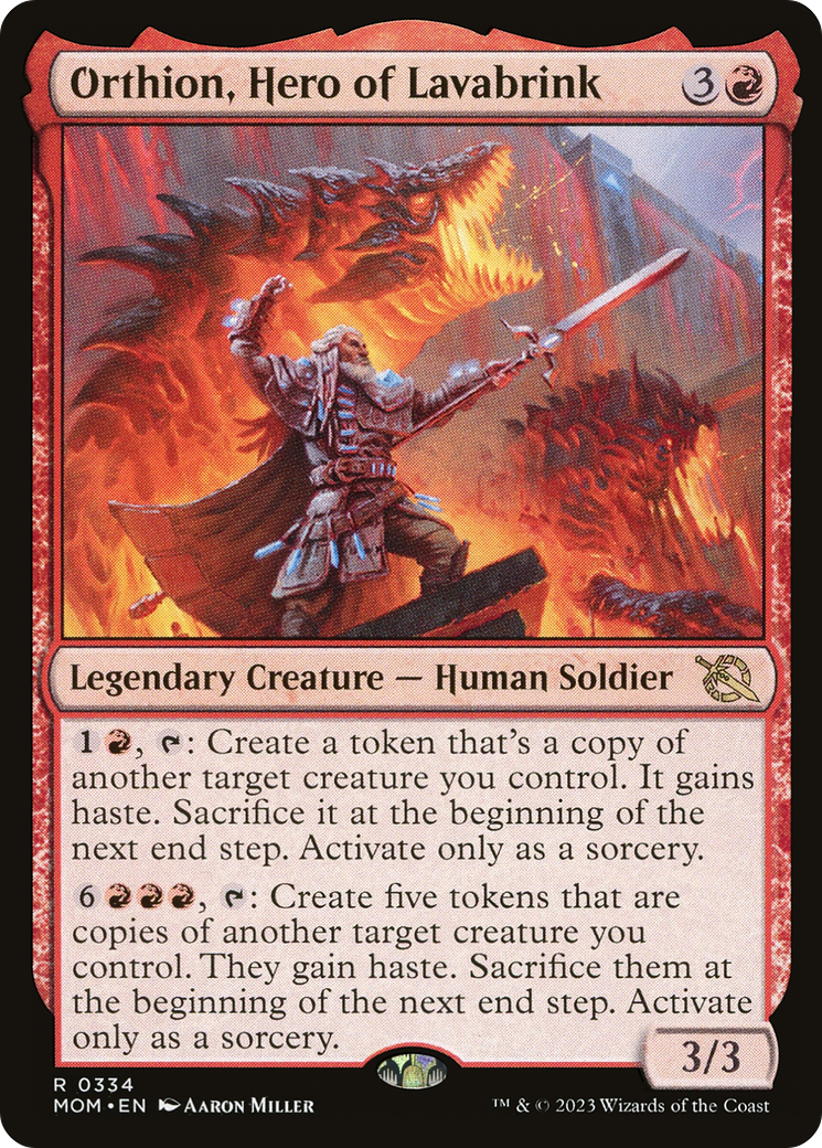 Orthion, Hero of Lavabrink (MOM-334) [March of the Machine] Foil MTG Single Wizards of the Coast