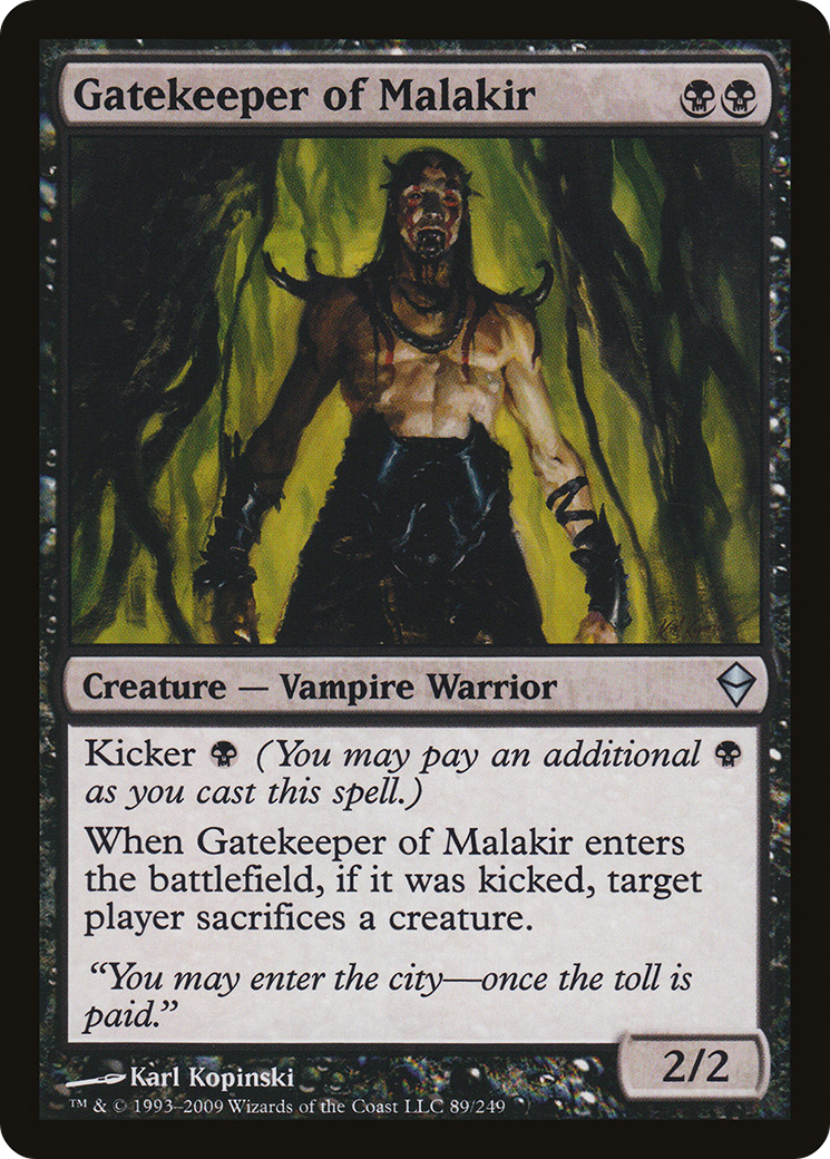 Gatekeeper of Malakir (ZEN-089) [Zendikar] MTG Single Wizards of the Coast