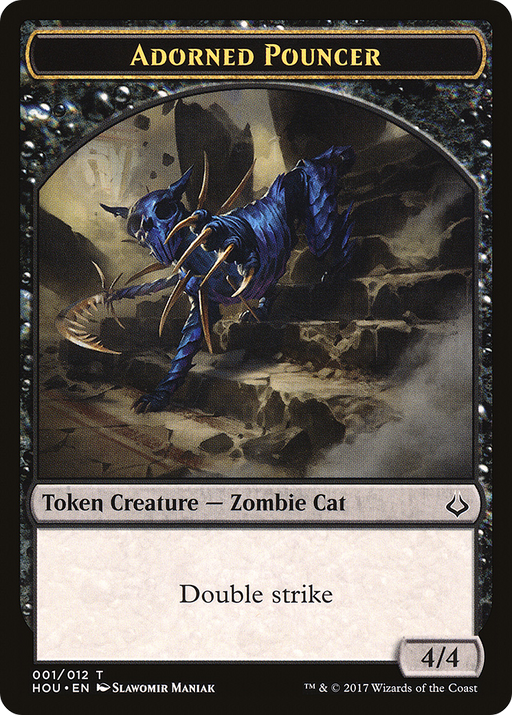 Adorned Pouncer Token (HOU-001) [Tokens] Hour of Devastation Tokens MTG Single Wizards of the Coast