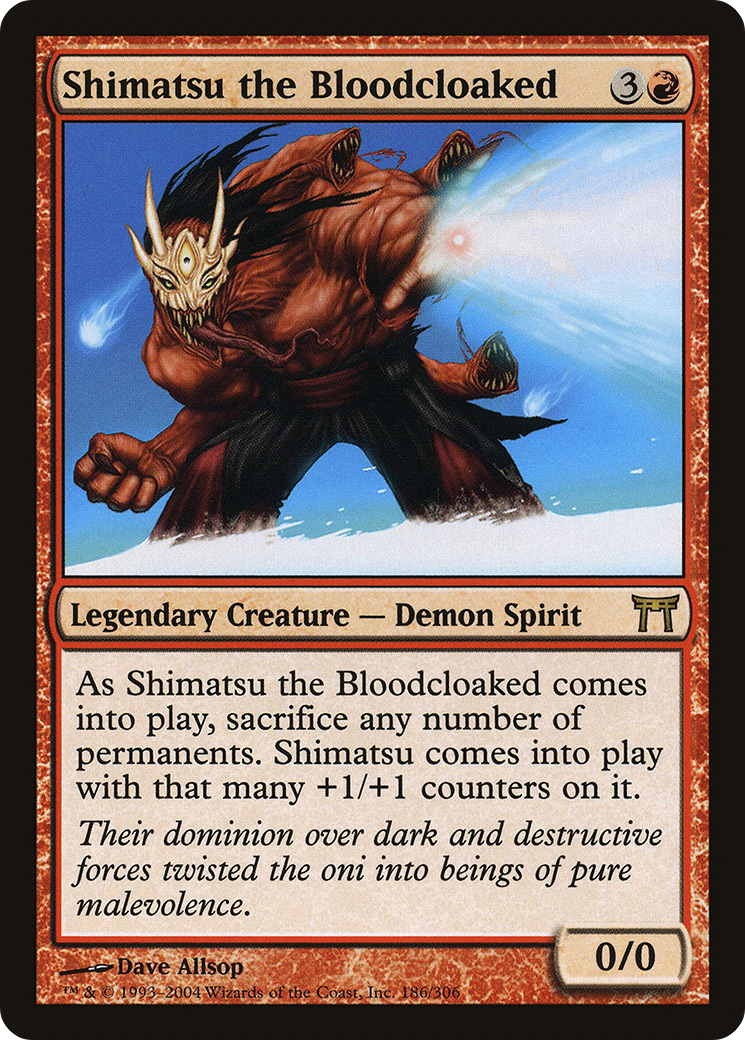 Shimatsu the Bloodcloaked (CHK-186) [Champions of Kamigawa] MTG Single Wizards of the Coast