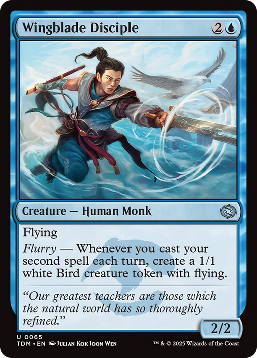 Wingblade Disciple (TDM-065) [Tarkir: Dragonstorm] Foil MTG Single Wizards of the Coast