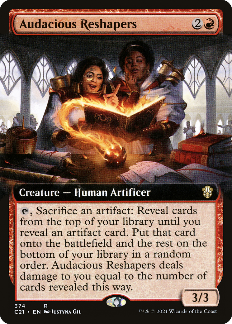 Audacious Reshapers (C21-374) [Commander 2021] (Extended Art) MTG Single Wizards of the Coast