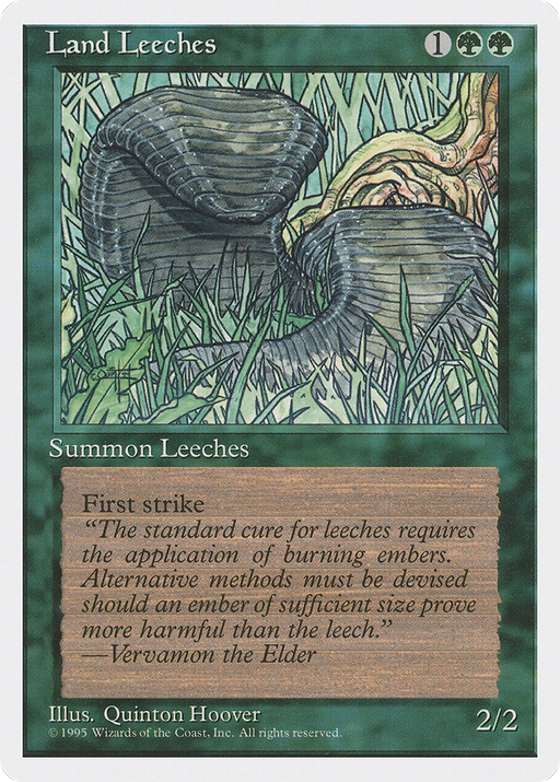 Land Leeches (4ED-255) [Fourth Edition] MTG Single Wizards of the Coast