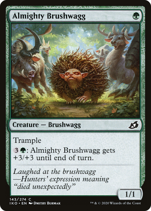 Almighty Brushwagg (IKO-143) [Ikoria: Lair of Behemoths] MTG Single Wizards of the Coast