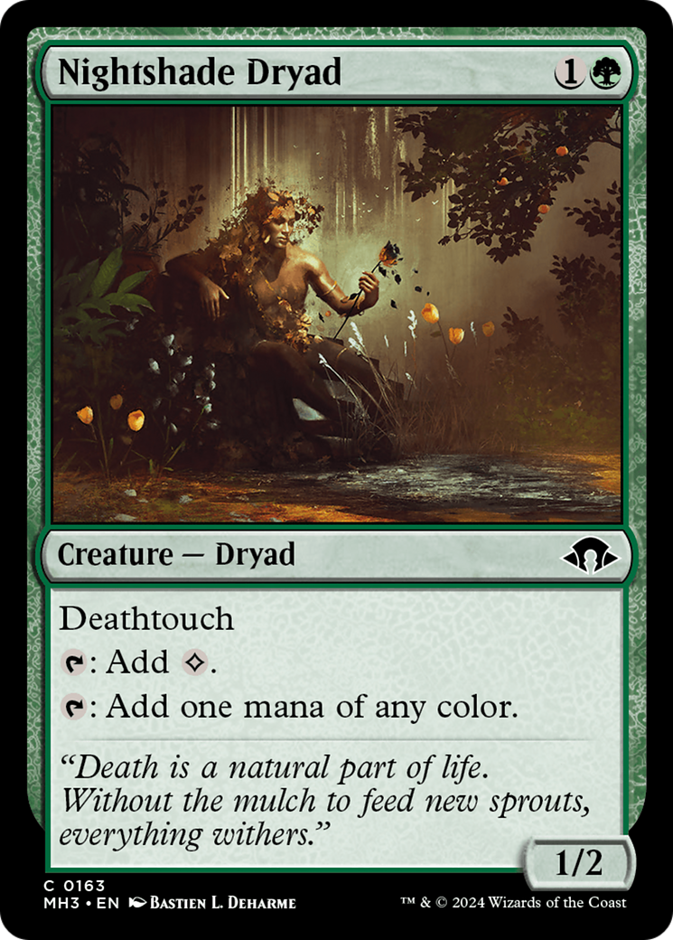 Nightshade Dryad (MH3-163) [Modern Horizons 3] Foil MTG Single Modern Horizons 3