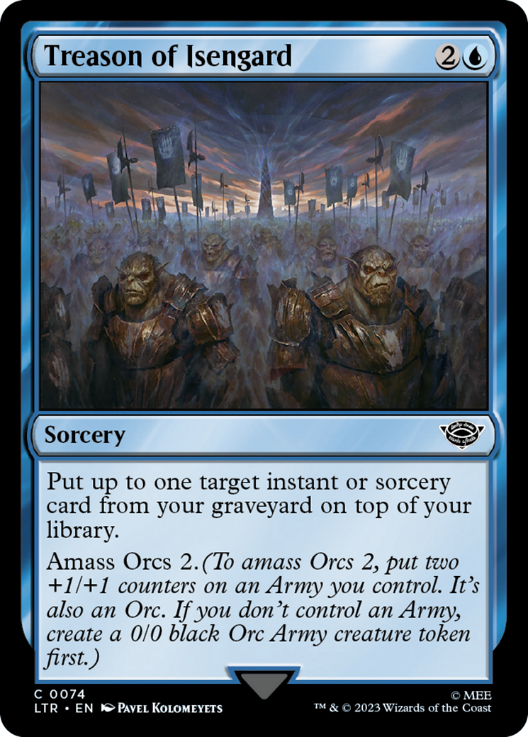 Treason of Isengard (LTR-074) [The Lord of the Rings: Tales of Middle-earth] MTG Single Wizards of the Coast