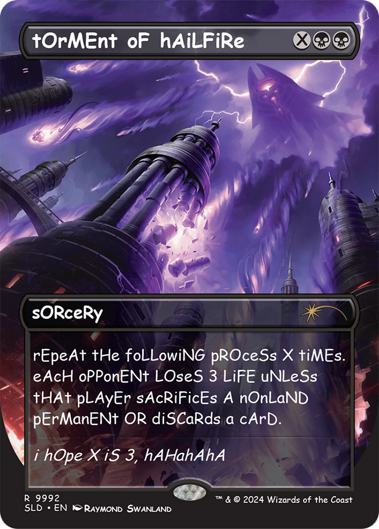 Torment of Hailfire (SLD-9992) [Secret Lair] Drop (Borderless) MTG Single Wizards of the Coast