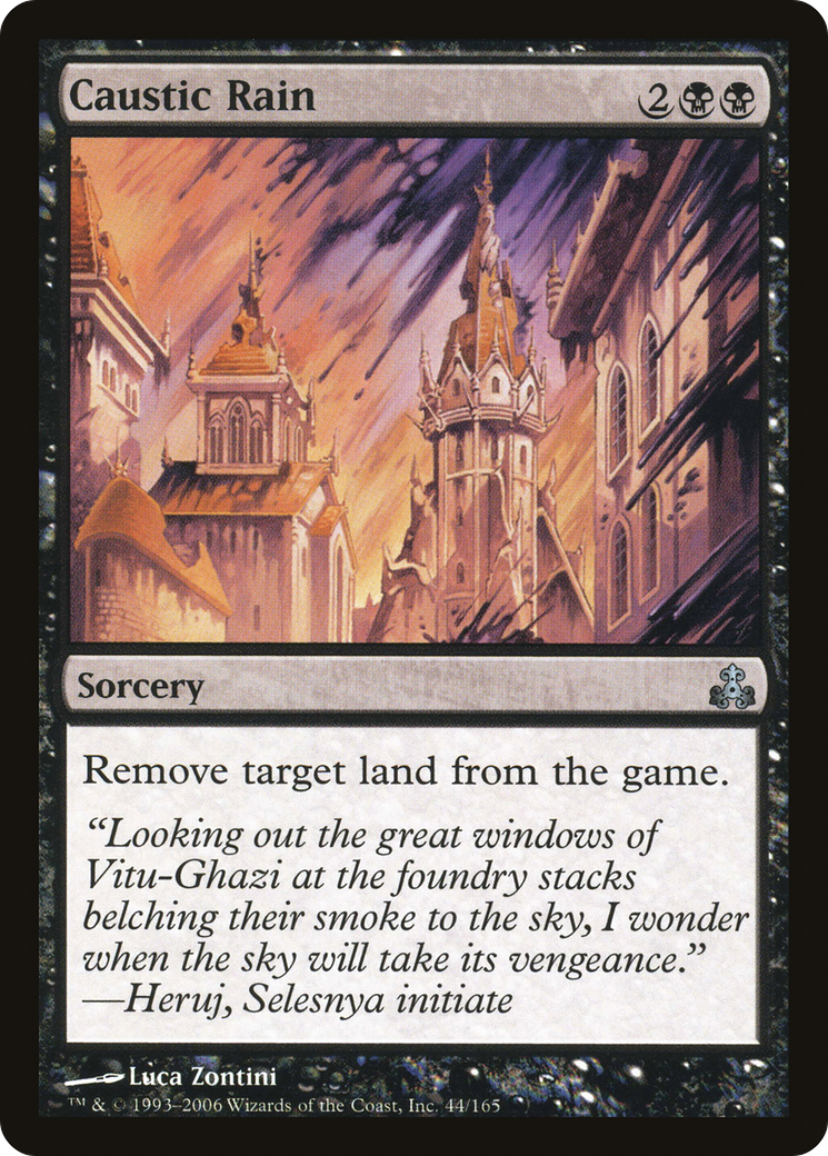 Caustic Rain (GPT-044) [Guildpact] MTG Single Wizards of the Coast