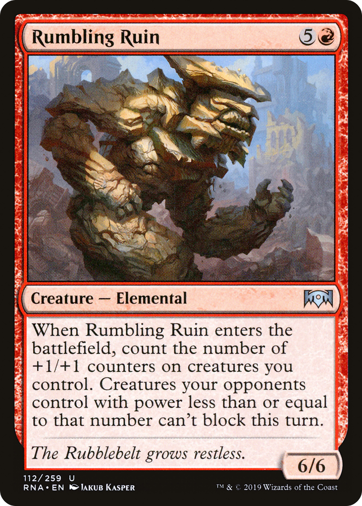 Rumbling Ruin (RNA-112) [Ravnica Allegiance] MTG Single Wizards of the Coast
