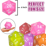 Jumbo 6" Foam D20 Die (Random Color) Toys & Plushes Kess Entertainment   