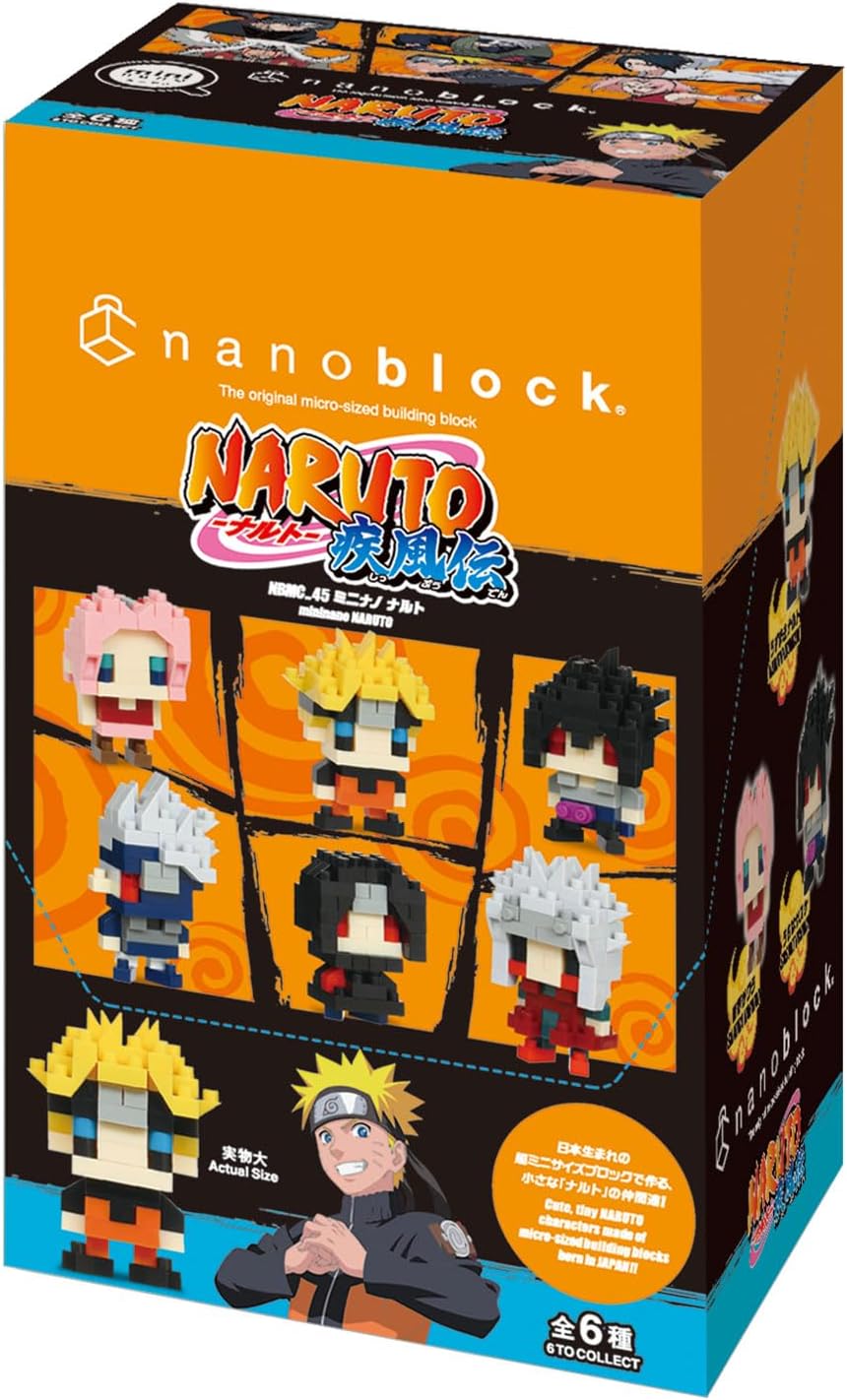 Nanoblock: Mininano Naruto Shippuden Blind Box Complete Set of 6