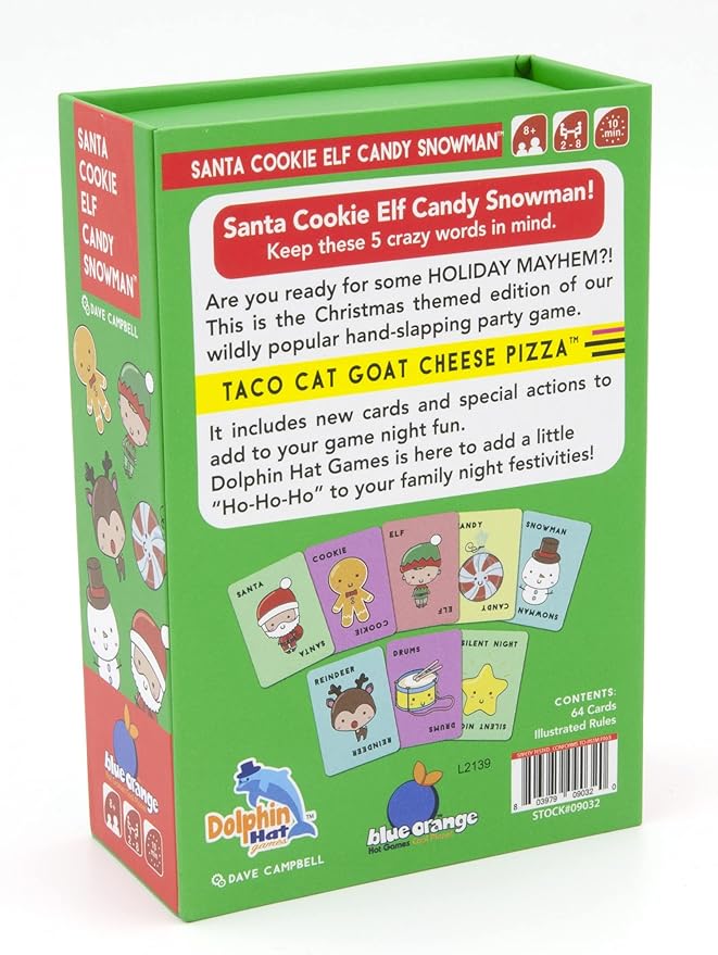 Santa Cookie Elf Candy Snowman Board Games Blue Orange Games   