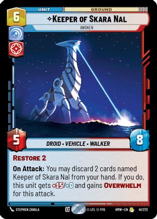 Keeper of Skara Nal - Awoken (41/272) [Homeworlds] Star Wars: Unlimited Single Disney
