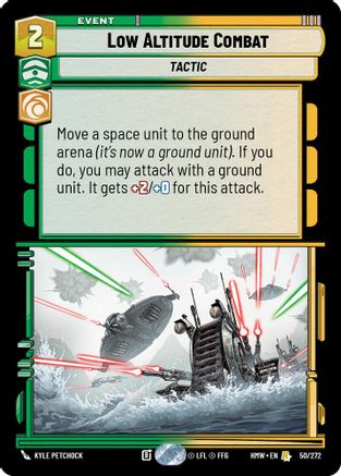 Low Altitude Combat (50/272) [Homeworlds] Star Wars: Unlimited Single Disney