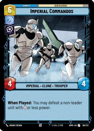 Imperial Commandos (68/272) [Homeworlds] Star Wars: Unlimited Single Disney