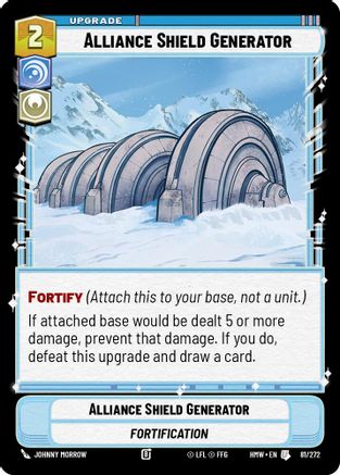 Alliance Shield Generator (81/272) [Homeworlds] Star Wars: Unlimited Single Disney