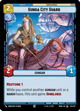 Gunga City Guard (84/272) [Homeworlds] Star Wars: Unlimited Single Disney