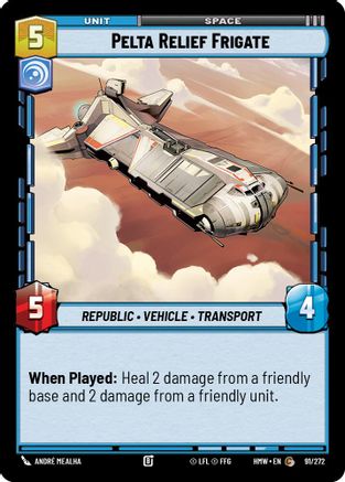 Pelta Relief Frigate (91/272) [Homeworlds] Star Wars: Unlimited Single Disney