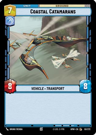 Coastal Catamarans (93/272) [Homeworlds] Star Wars: Unlimited Single Disney