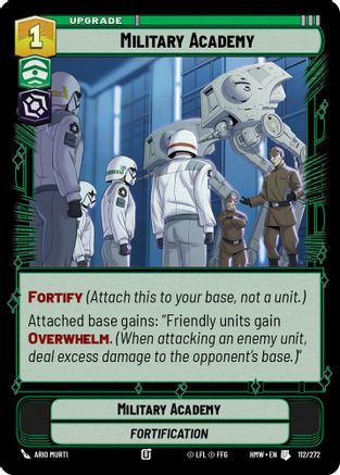 Military Academy (112/272) [Homeworlds] Star Wars: Unlimited Single Disney
