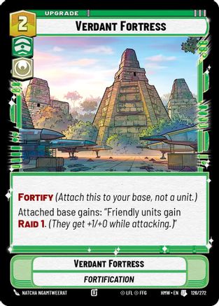Verdant Fortress (126/272) [Homeworlds] Star Wars: Unlimited Single Disney