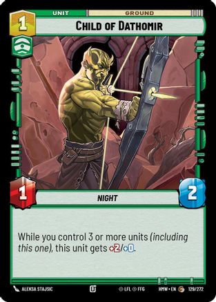 Child of Dathomir (129/272) [Homeworlds] Star Wars: Unlimited Single Disney