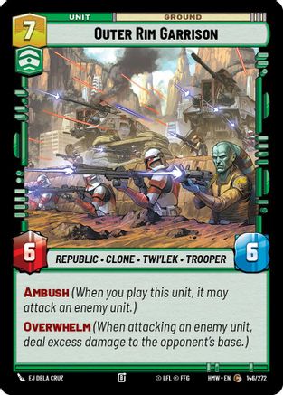 Outer Rim Garrison (146/272) [Homeworlds] Star Wars: Unlimited Single Disney
