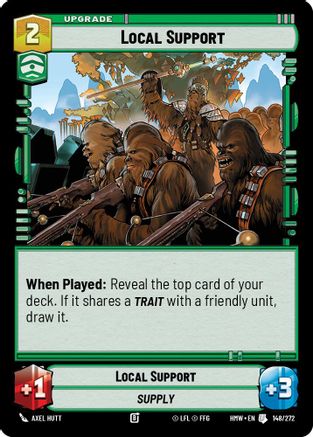 Local Support (148/272) [Homeworlds] Star Wars: Unlimited Single Disney