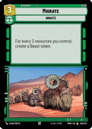 Migrate (150/272) [Homeworlds] Star Wars: Unlimited Single Disney