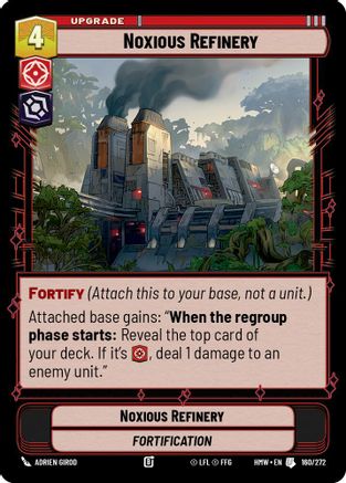 Noxious Refinery (160/272) [Homeworlds] Star Wars: Unlimited Single Disney