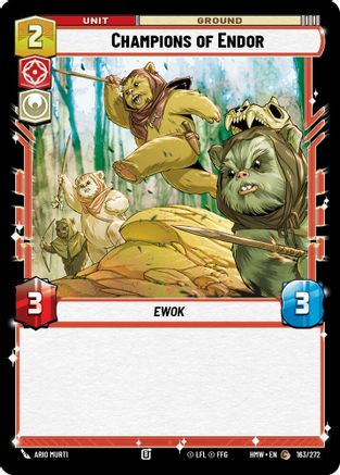 Champions of Endor (163/272) [Homeworlds] Star Wars: Unlimited Single Disney