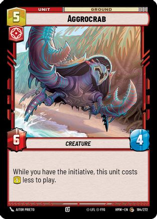 Aggrocrab (184/272) [Homeworlds] Star Wars: Unlimited Single Disney