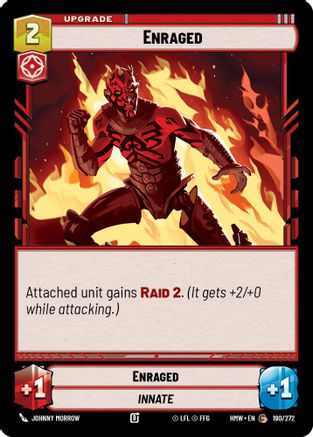 Enraged (190/272) [Homeworlds] Star Wars: Unlimited Single Disney