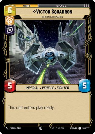 Victor Squadron - In Attack Formation (203/272) [Homeworlds] Star Wars: Unlimited Single Disney