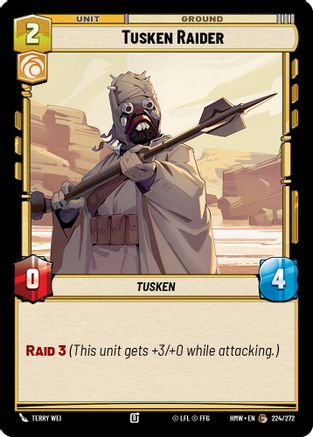 Tusken Raider (224/272) [Homeworlds] Star Wars: Unlimited Single Disney