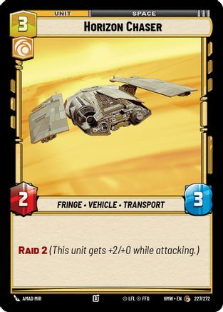 Horizon Chaser (227/272) [Homeworlds] Star Wars: Unlimited Single Disney