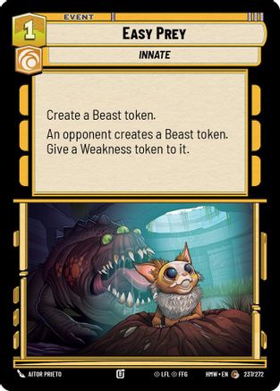 Easy Prey (237/272) [Homeworlds] Star Wars: Unlimited Single Disney